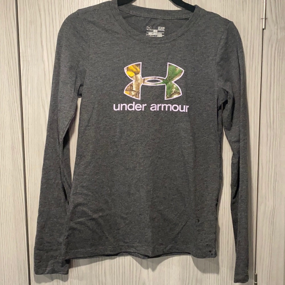 Under Armour Realtree Camo fitted long sleeve shirt